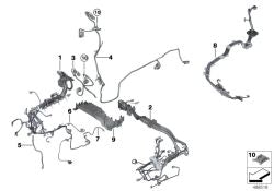 Faire du câble de décharge de tension pour BMW x5 F15 (OEM 12517637913). BMW d'origine