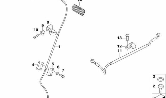 Tubo de protección OEM 63137728863 para moto BMW G 450 X (K16). Original BMW Motorrad.