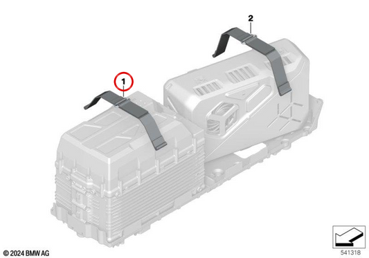 Courroie de tension avant OEM 61215A875A0 pour BMW Motorrad CE 02, CE 02 AM. BMW Motorrad d'origine.