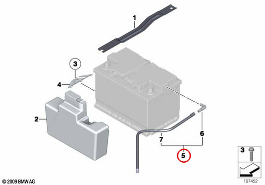 OEM 61217584765 TUBO PER IL TUBO PER BMW E84. BMW originale.