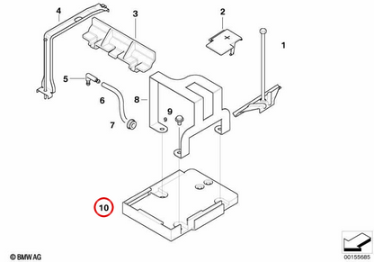 Base di collegamento elettrico OEM 61217895238 per BMW E85, E86. BMW originale.
