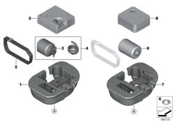 Bomba infladora de neumáticos OEM 71106850379 para BMW F20, F30, F22, F45, F48, i3, i8 y MINI F56, F55, F54... y más. Original BMW y MINI.