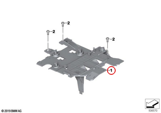 Tampa suporte de bateria OEM 61219480669 para BMW Motorrad R 18, R 18 Classic. Originais BMW Motorrad.