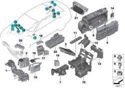Tapa OEM 61149340275 para BMW 5' G30, 6' G32, 7' G11, 8' G14, Phantom RR11, Ghost RR21, Cullinan RR31... y más. Original BMW.