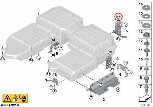 Arandela OEM 61258488090 para BMW G05, G06. Original BMW.