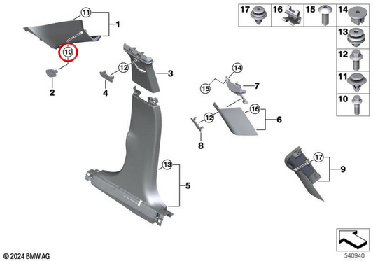 Parafuso sextavado OEM 61258858836 para MINI Cooper J01, Aceman J05, JCW E, U12C, U16C, U06C, U13C, U32C, U71C… e muito mais. MINI originais.