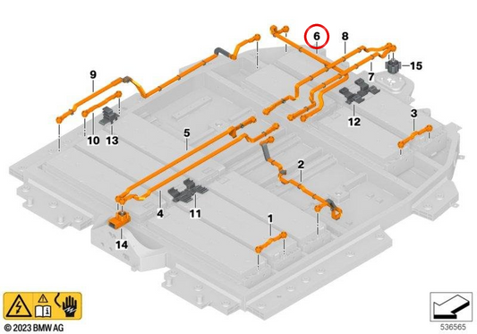 Connecteur de modules OEM 61258866452 pour MINI Cooper E J01 (11GC, 12GC, 61GC). MINI d'origine.
