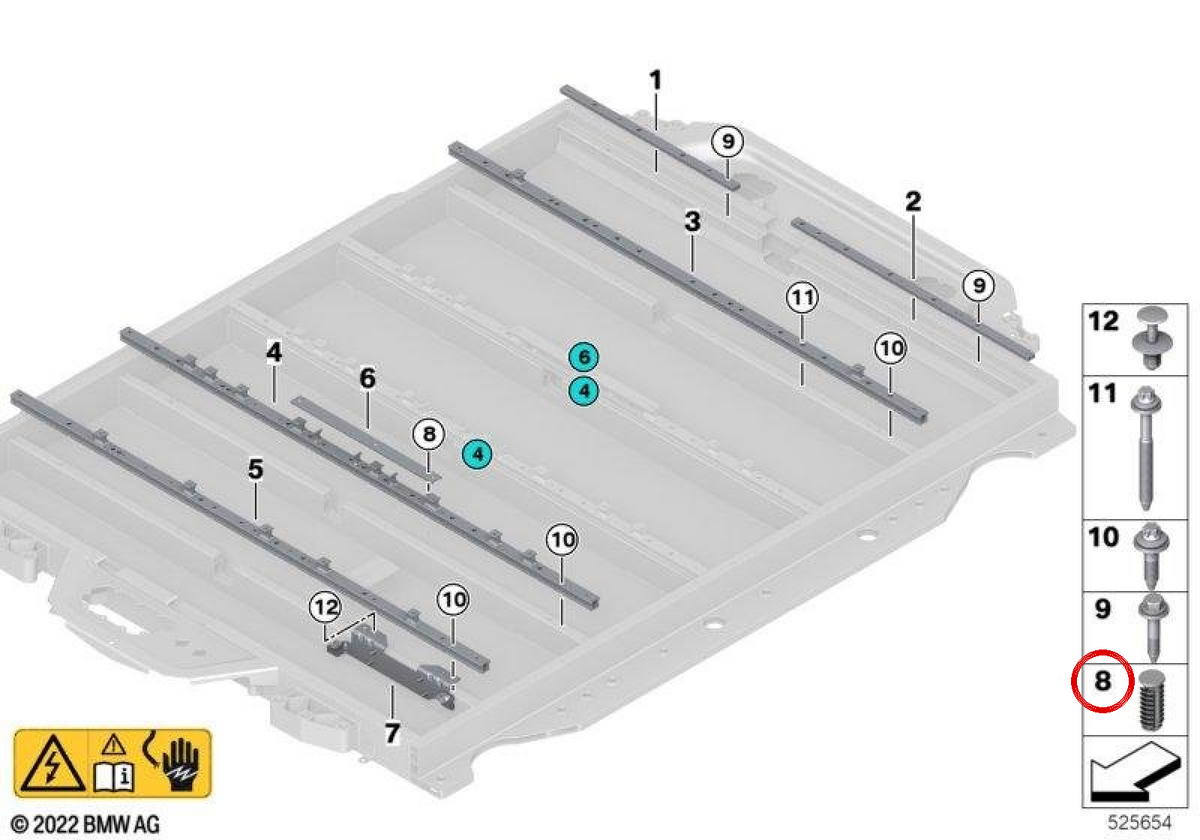 Sensor de posición OEM 61259844429 para BMW i20. Original BMW.