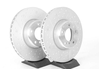 Disco de freno deportivo ligero M de 17" OEM 34106797602 para BMW F20, F21, F22, F23, F30, F31, F32, F33, F34, F36. Compatible con versiones M135i, M235i, 335i, 335d, 435i, 435d. Original BMW.