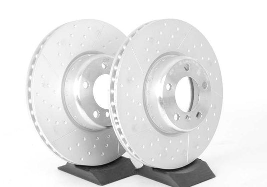 Disco de freno deportivo ligero M de 17" OEM 34106797602 para BMW F20, F21, F22, F23, F30, F31, F32, F33, F34, F36. Compatible con versiones M135i, M235i, 335i, 335d, 435i, 435d. Original BMW.
