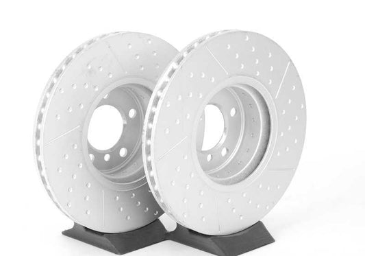 Disco de freno deportivo ligero M de 17" OEM 34106797602 para BMW F20, F21, F22, F23, F30, F31, F32, F33, F34, F36. Compatible con versiones M135i, M235i, 335i, 335d, 435i, 435d. Original BMW.