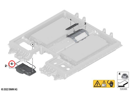 Board OEM 61278856036 pour BMW U06, G20, G21, G60, G61, G90, G70, U11, G45, G05, G09. BMW d'origine.