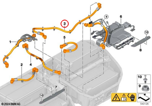 Connettore modulo OEM 61278862923 per BMW G20, G21, X3 G45. BMW originale.