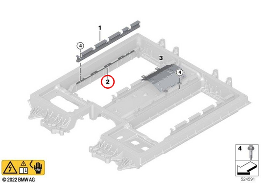 Insulation plate OEM 61279847136 for BMW U06, U11. Original BMW.