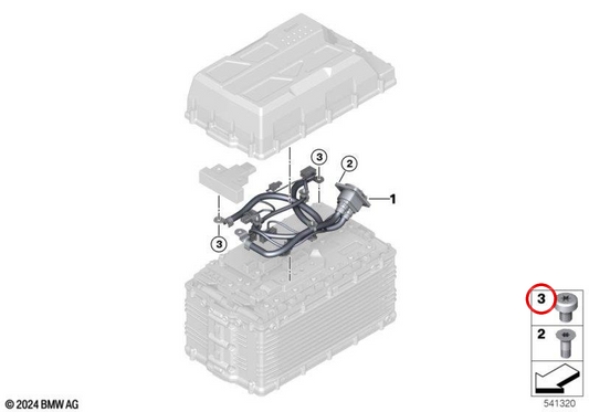 Torx-Schraube OEM 61285A87659 für BMW CE 02, CE 04 Motorräder. Original BMW Motorrad.