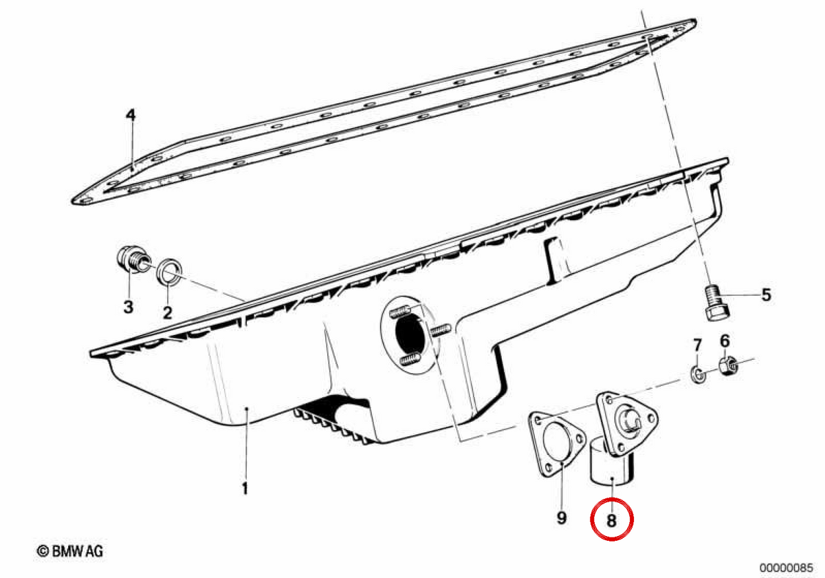 OM -Levelsensor OEM 61311361119 für BMW E23, E24. Original BMW.