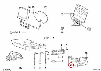 Bouton du siège avant 61311379369 pour BMW E36, E34, E39, E24, E32, E38, E31. BMW d'origine.