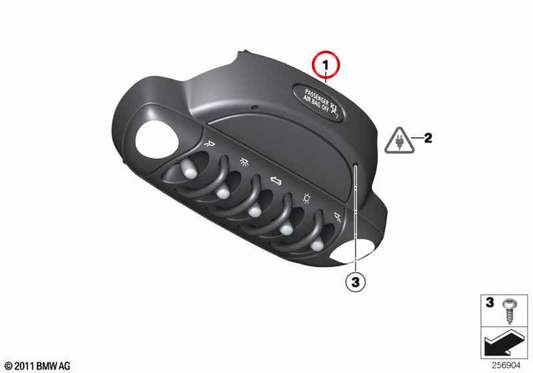 Unidade de controle de teto OEM 61313456956 para MINI Roadster R59, Cooper SY11, SY12, SY21, SY22... e muito mais. MINI originais.