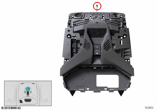 OEM 61315A5A4 Module de commande de plafond pour BMW F40, F44. BMW d'origine.