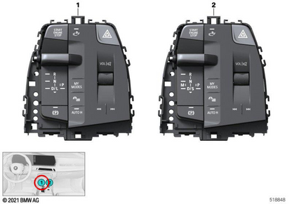Modulo di controllo della console centrale 61315a5d322 per BMW U06, U11. BMW originale.