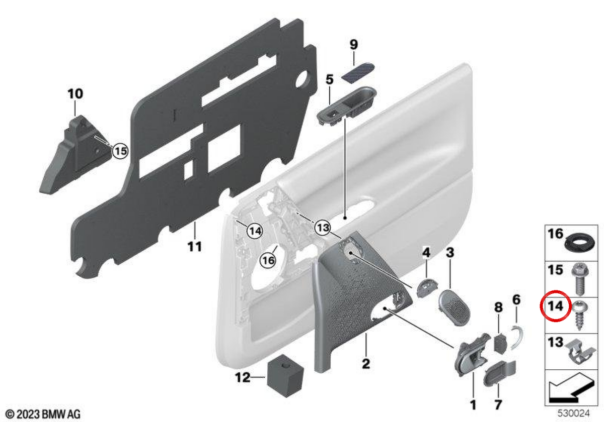 Vite a testa cilindrica OEM 61315A72A62 per MINI J01 Cooper E, Cooper SE, JCW E, J05 Aceman E... e altro ancora. MINI originale.