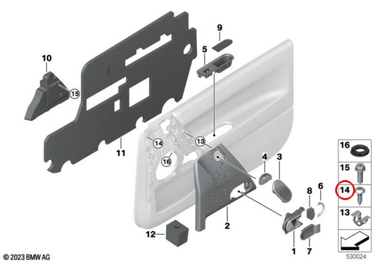 Linsenkopfschraube OEM 61315A72A62 für MINI J01 Cooper E, Cooper SE, JCW E, J05 Aceman E... und mehr. Originaler MINI.