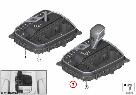 Central Console Control Modul 61315A7DF86 für BMW G14, G15, G16, G05, G06, G07. Original BMW.