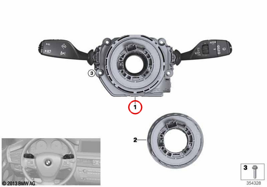 Module de commande de colonne d'adresse OEM 61316827369 pour BMW F45, F46, F48, F39, F15, F85. BMW d'origine.
