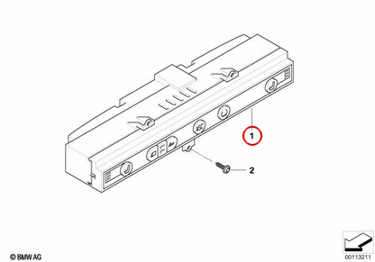 Console centrale Switch Central OEM 61316926957 per BMW E85 Z4. BMW originale.