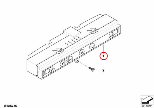 Console centrale Switch Central OEM 61316926957 per BMW E85 Z4. BMW originale.