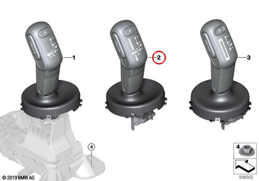 Seletor de marcha esportivo automático OEM 61316991607 para MINI F54, F55, F56, F57, F60... e muito mais. MINI originais.