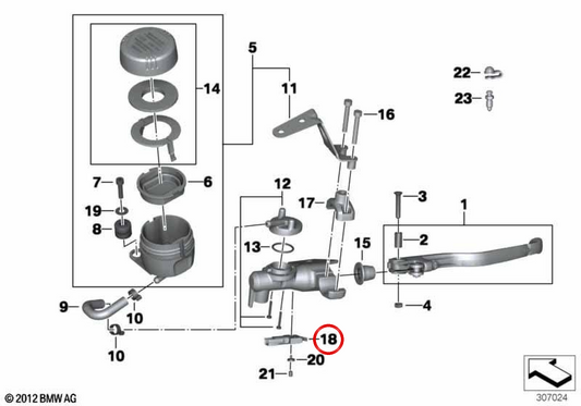 OEM microinterrupting 61317671111 for bmw R1200gs, F800gs, K1600gt ... and more. Original BMW Motorrad.