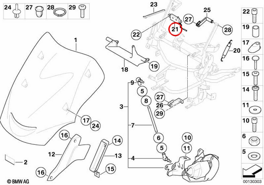 Microinterruttore OEM 61317672092 per BMW Motorrad K 1200 GT, K 1200 RS. BMW Motorrad originale.