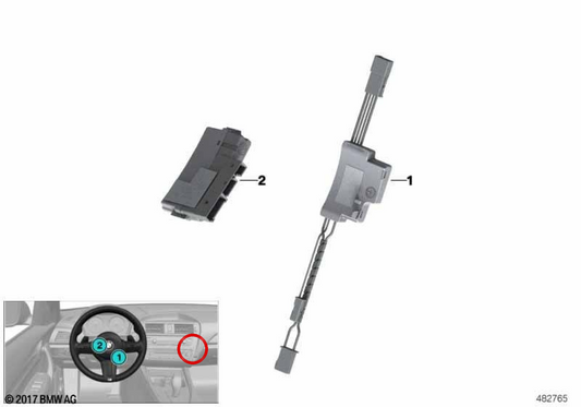 OEM Electry Modul 61317849392 für BMW F87, F80, F82, F83. Original BMW.