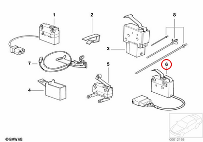 Point Microphore OEM 61318357703 pour BMW E36. BMW d'origine.