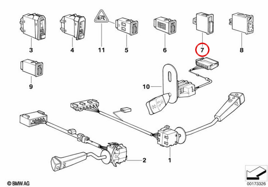 OEM Accelerator Switch 61318368670 für BMW E36, E34. Original BMW.