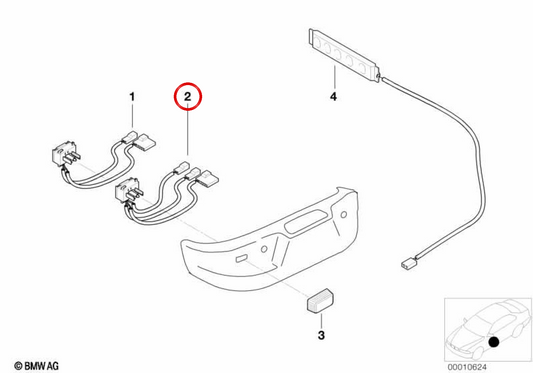 Interruptor ajuste asiento (largo/alto) izquierdo OEM 61318410673 para BMW E36 y Z3. Original BMW.