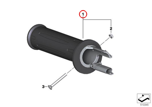 Heizung der linken Faust OEM 61318554007 für BMW Motorrad F 750 GS, F 850 ​​GS, F 850 ​​GS Adv, F 900 R, F 900 XR, R Ninenet, R neun rein. Ideal für kalte Tage. Originaler BMW Motorrad.