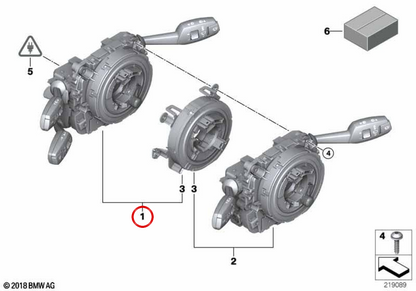 Steuermodul OEM -Adresse Spalte 61319123043 für BMW E81, E87, E90, E91. Original BMW.