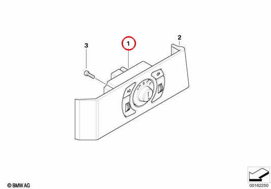Module d'éclairage OEM 61319135575 pour BMW E60, E61. BMW d'origine.