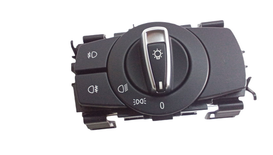 Mando de luces OEM 61319169403 para BMW E82, E88, E90, E91, E84. Interruptor original para control de iluminación. Recambio original BMW.