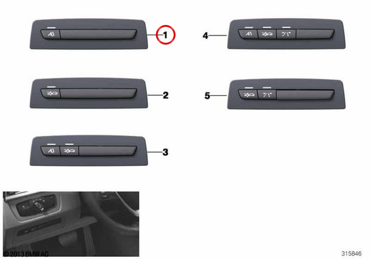 Module de contrôle pour les systèmes d'aide à la conduite OEM 61319232635 pour BMW F30, F31, F34, F80, F32, F33, F36, F82, F83. BMW d'origine.