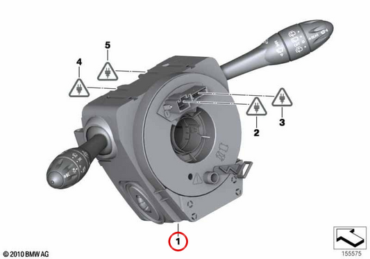 Unidade de interruptor do eixo de direção OEM 61319253767 para MINI R55, R56, R60, R61... e muito mais. MINI originais.