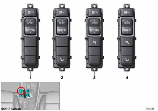 Central Console Control Module 61319374831 for BMW F48, F39. Original BMW.