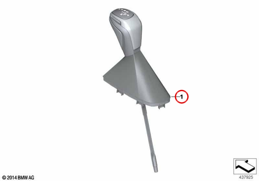 Interrupteur de sélection de vitesses OEM 61319391197 pour BMW X1 F48, X1 F48 LCI et X2 F39. Original BMW.