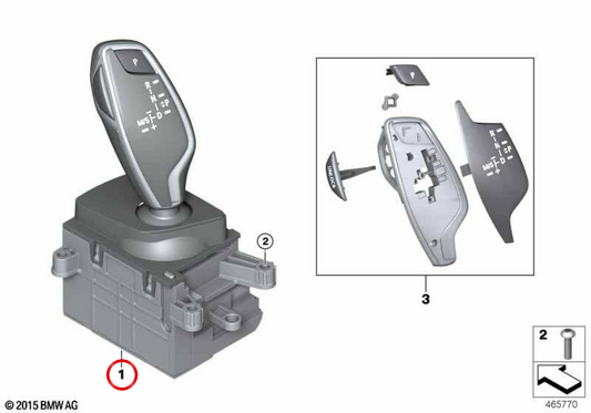 Selettore OEM March 61319458747 per BMW G11, G12. BMW originale.