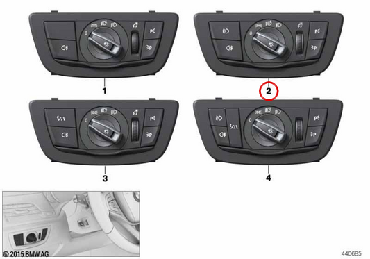 OEM Light Control Modul 61319472978 für BMW G11, G12. Original BMW.
