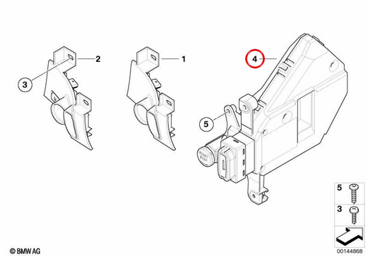 OEM -Zündschalter 61326943827 für BMW E65, E66. Original BMW.