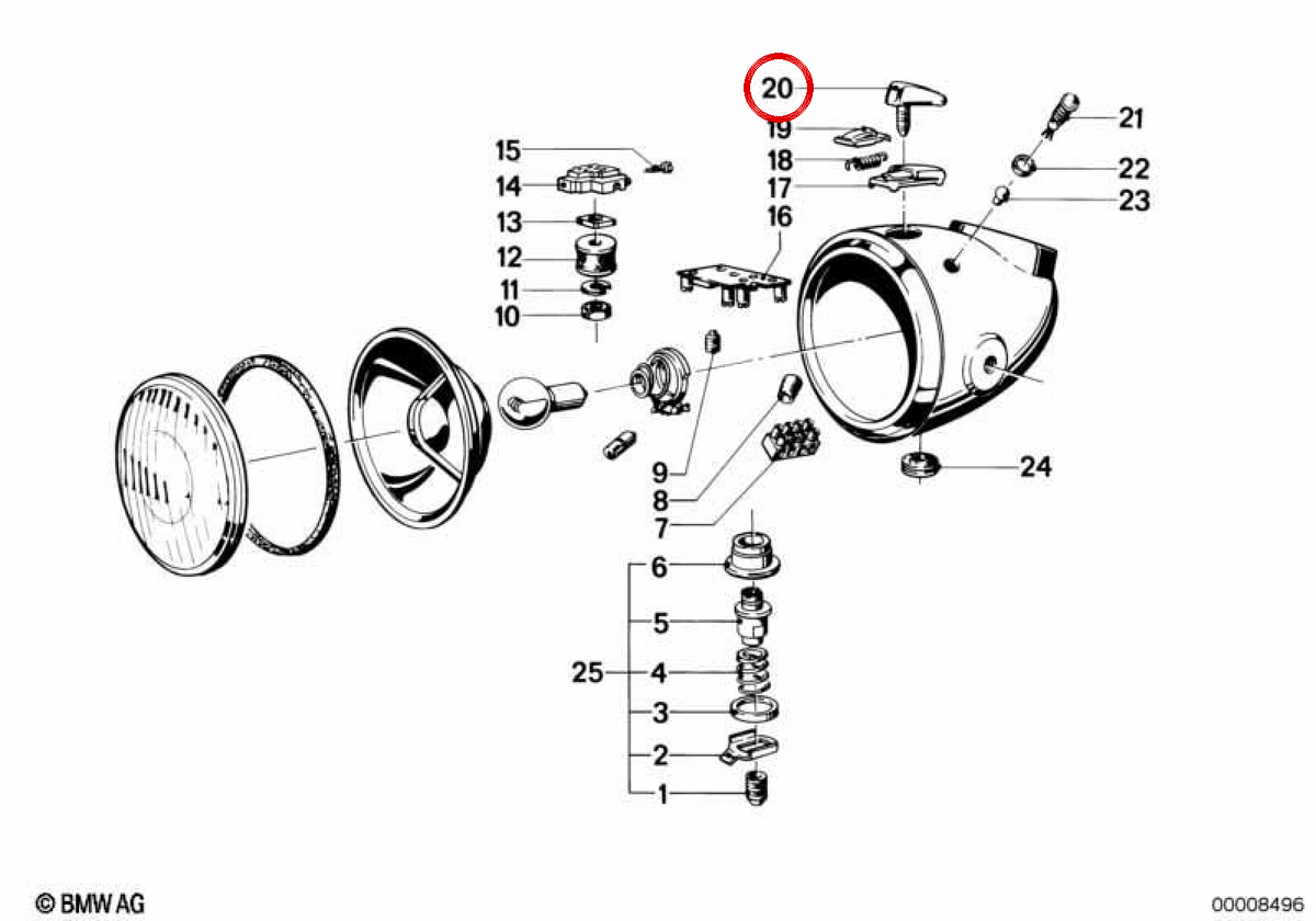 Llave para BMW (OEM 61328048118). Original BMW