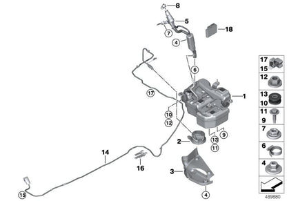 Elemento de desacoplamiento OEM 16198741744 para BMW F40, G30, G31, X5... y más. Original BMW y MINI.